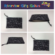 Zip Clutch / Purse / Bag / Pouch - Farm Sweet Farm - Charcoal Zip Clutch / Purse / Bag / Pouch - Farm Sweet Farm - Charcoal